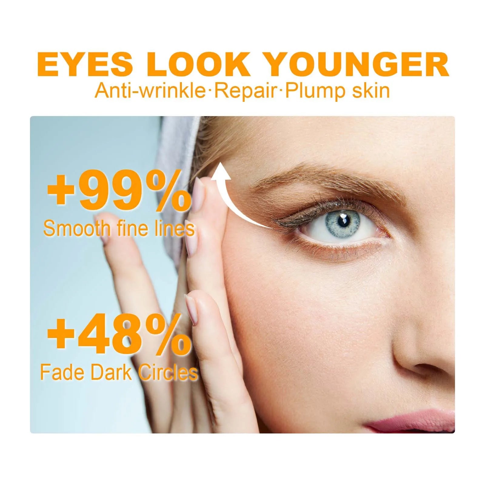Hoygi 15ml 5d Peptide Repairing Eye Cream Anti Wrinkle Moisturizing Anti Dark Circles Firm Eye Bags Puffiness Remover Eye Cream