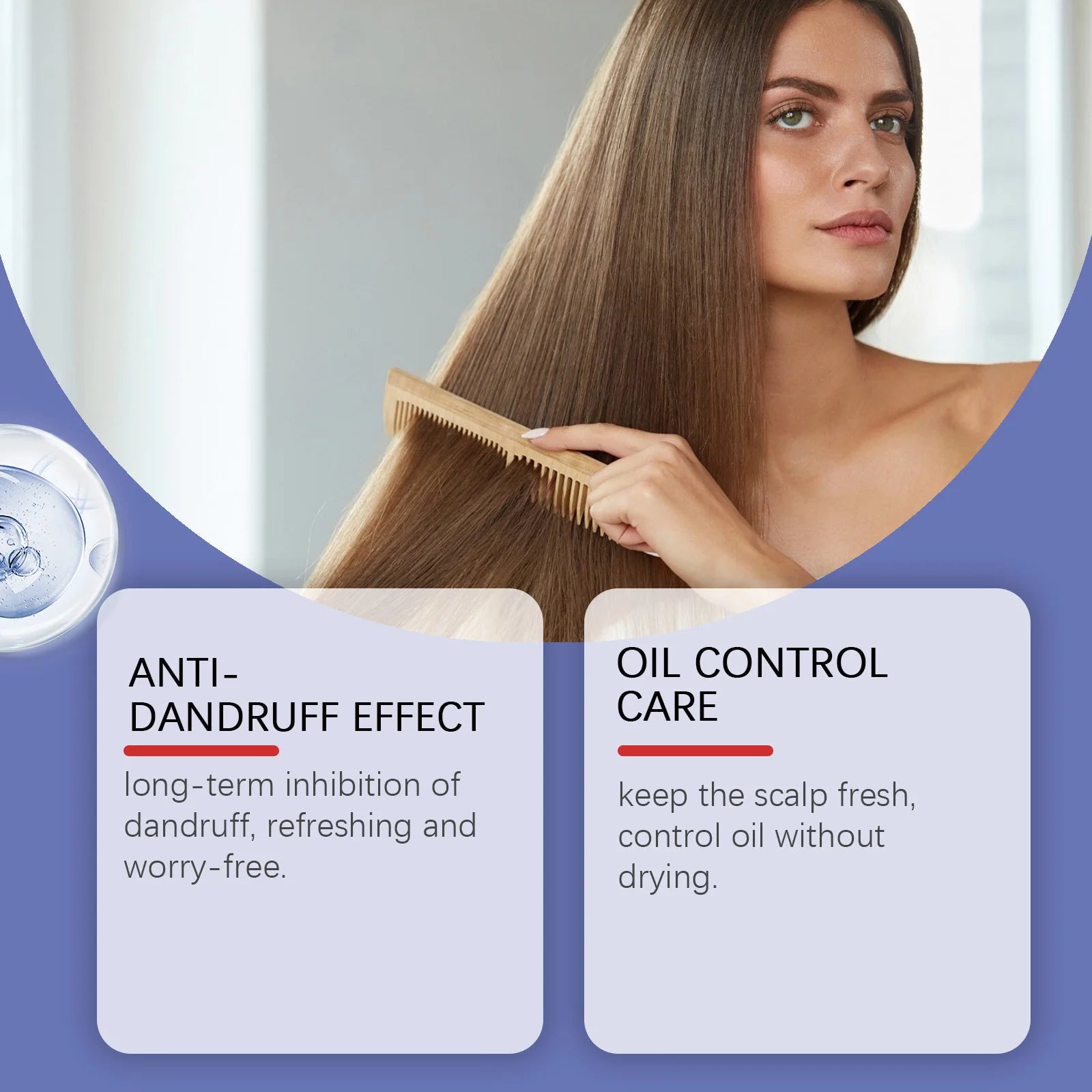 Refreshing Shampoo Deeply Cleaning Scalp Dirts Remove Dandruff Gentle Moisturizing Volumizing Thickening Smoothing Hair Shampoo