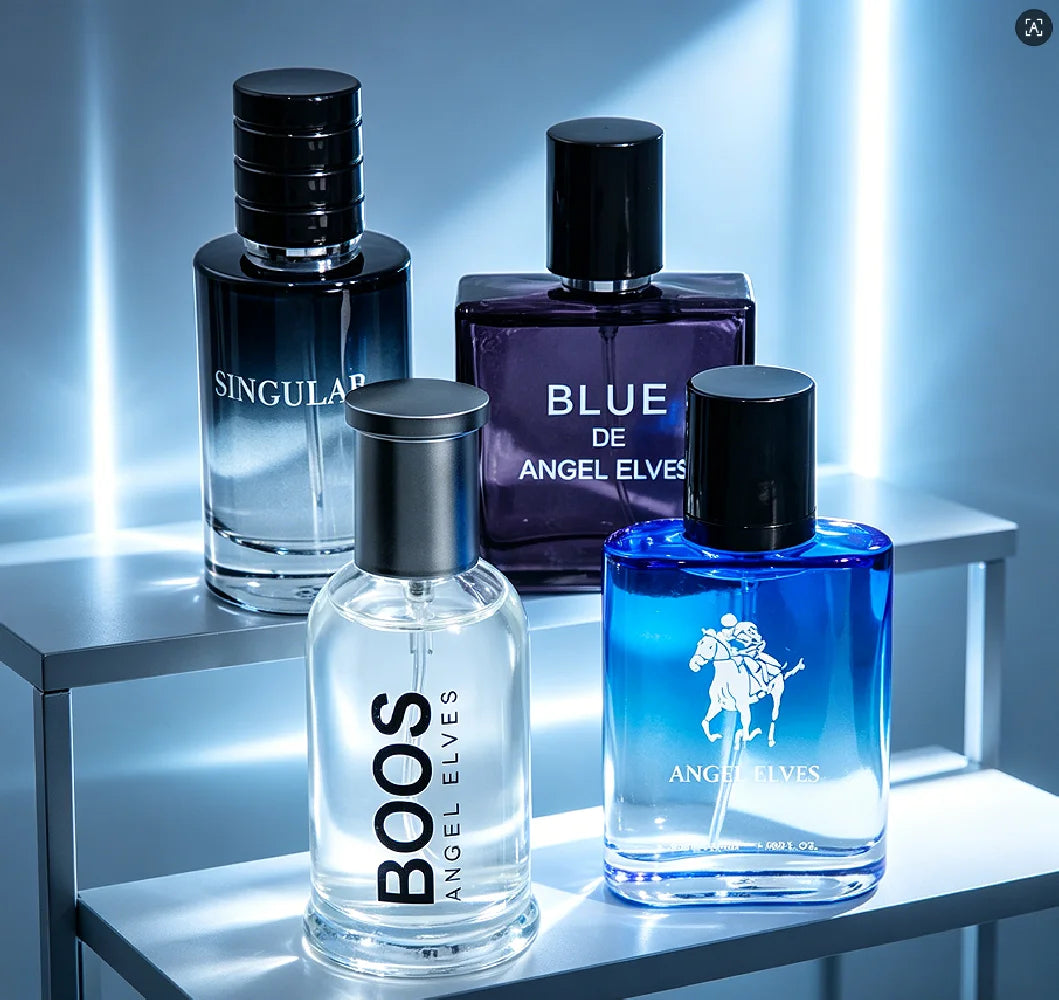 4 Pcs Luxury Men Cologne Gift Set - 4 X 30ml Bottles of Premium Vanilla & Cologne Scented Pheromone Perfume for Men - Long Lasting