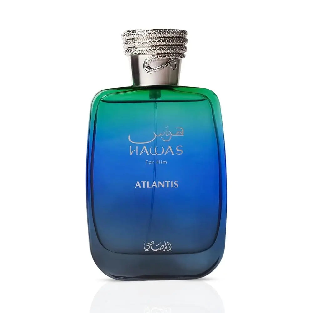 Hawas Atlantis For Him Eau De Parfum 100ml Rasasi Aquatic Woody Men Fragrance Spray