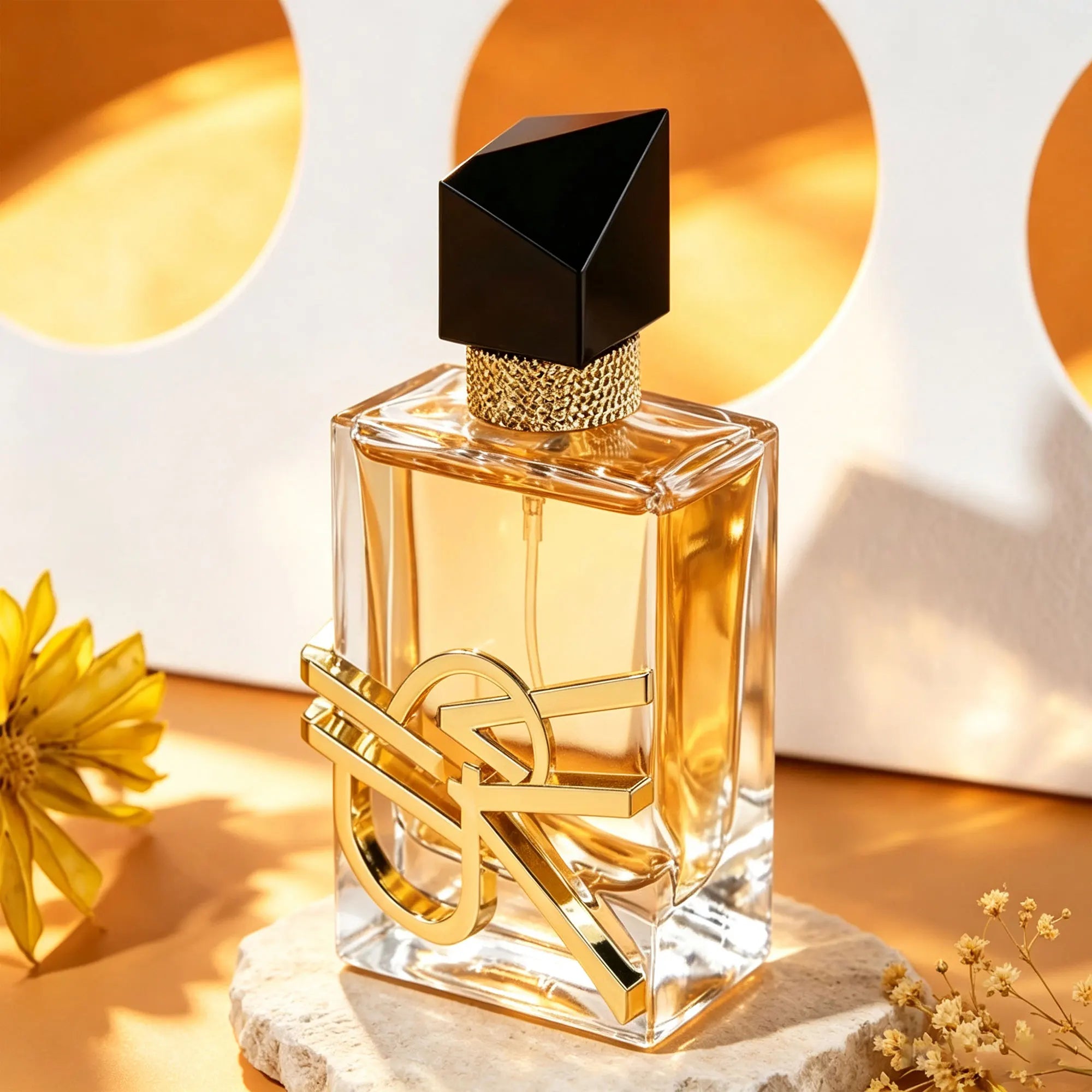 1PC Women Eau de Parfum 30ml Elegant Square Glass Bottle Golden Logo Perfume Long Lasting Floral Woody Fragrance For Daily Dating Gift