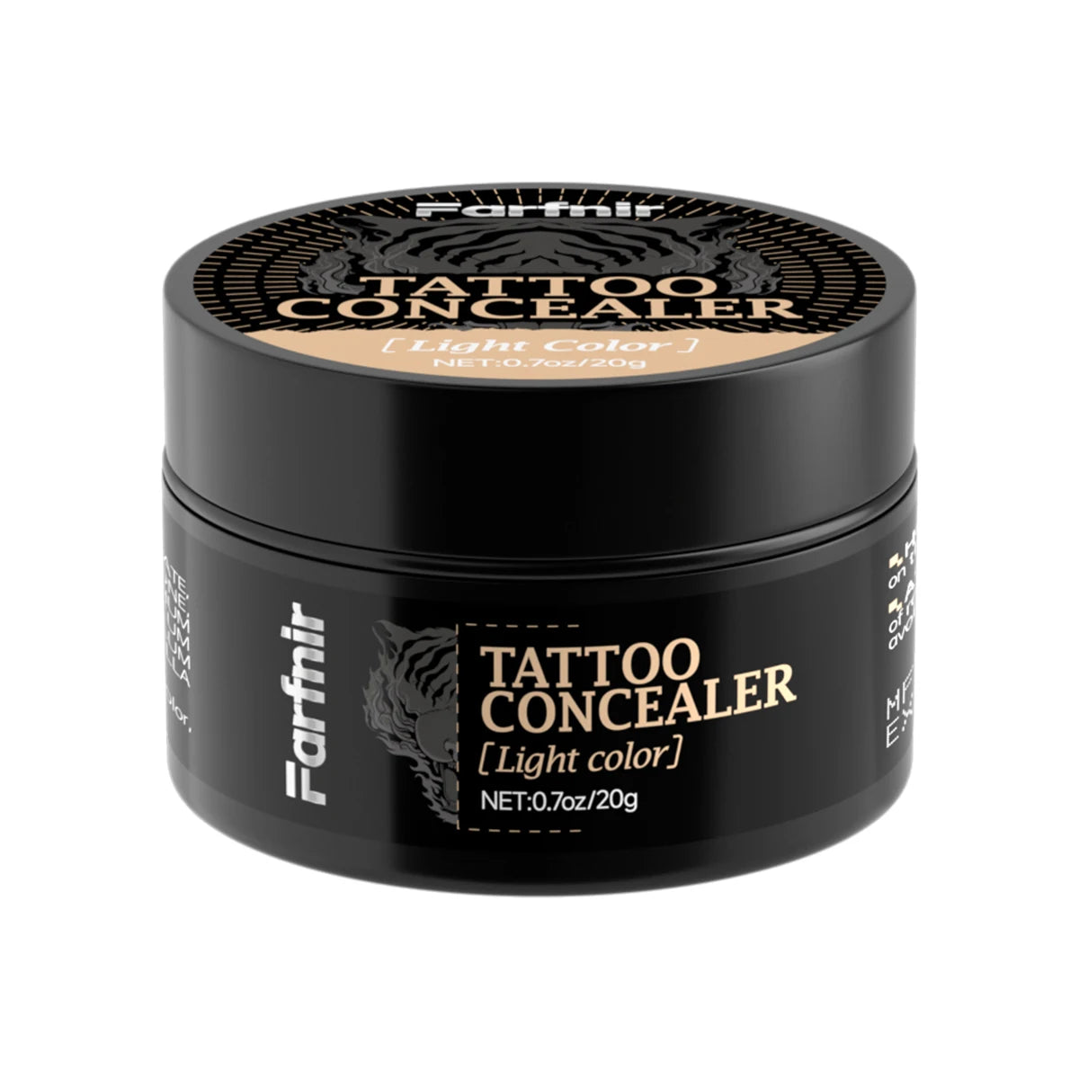 Tattoo concealer cream, waterproof and sweatproof, natural and skin-friendly, available in two colors for you to choose from.