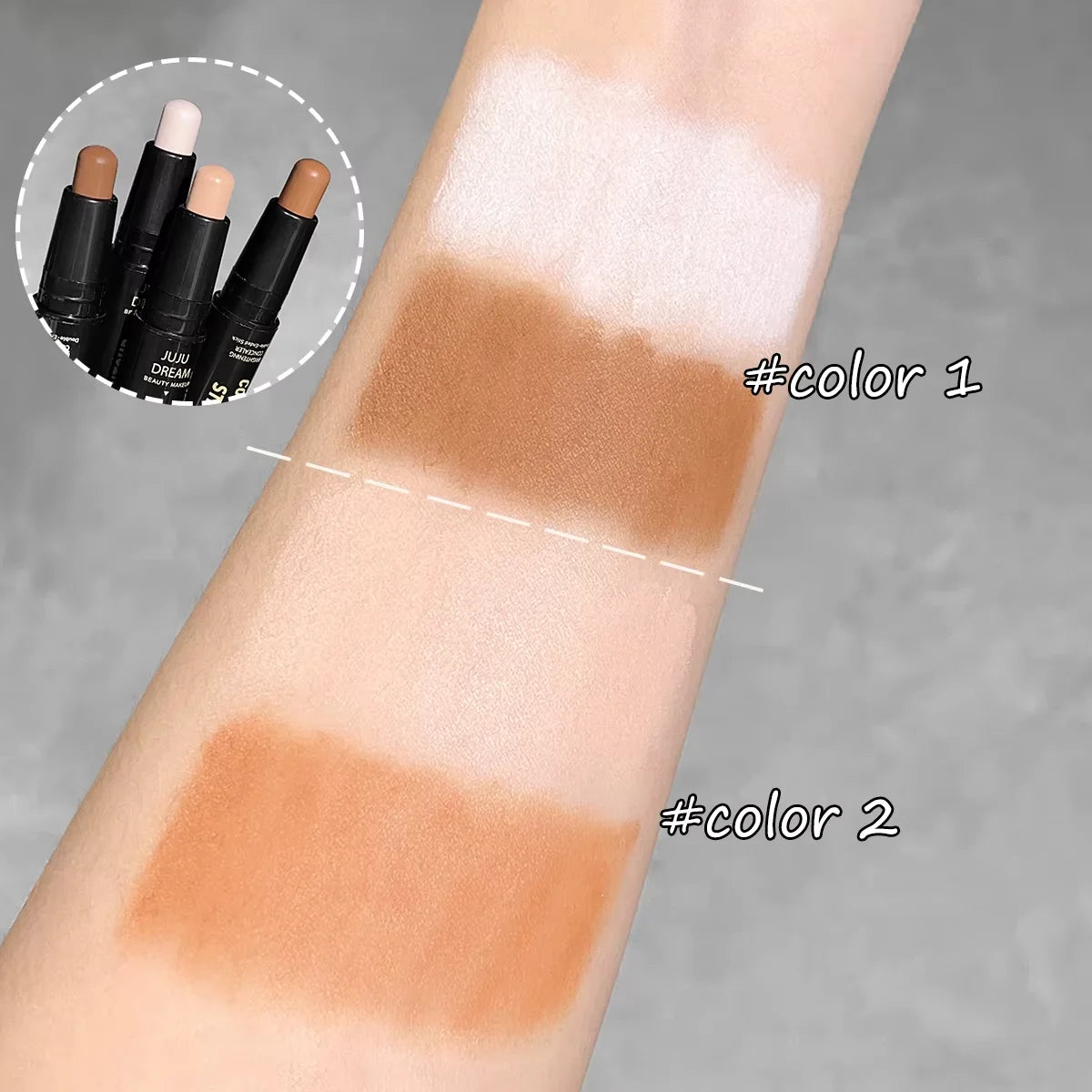 Double Head High-Light Pen Face Make Up Liquid Waterproof Contouring Foundation Contour Makeup Concealer Stick Pencil Durable