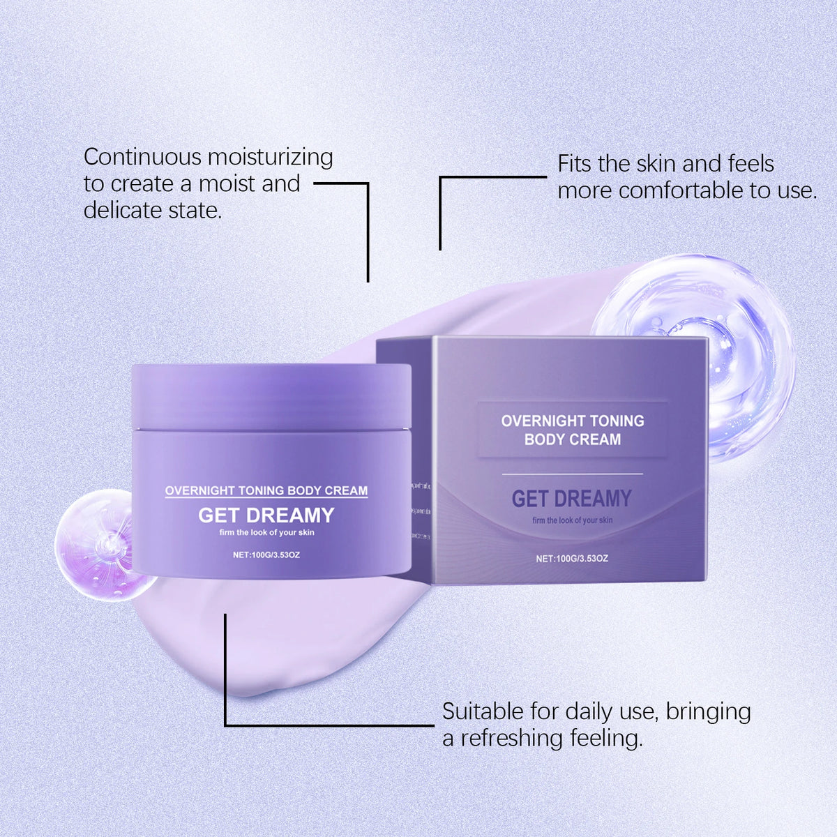 100g Body Firming Cream Deep Moistiurizing Boosts Elasticity Tightening Lifting Smoothing Soften Body Lotion for All Skin Types