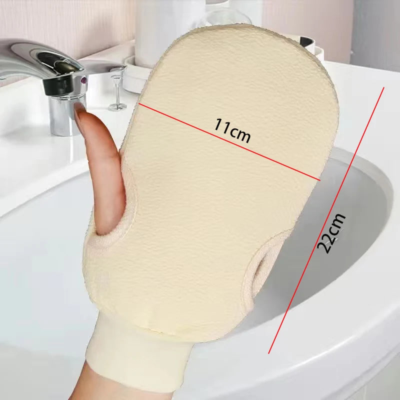 2pcs/6pcs/12pcs Reversible Exfoliating Shower Gloves, Body Scrub Gloves, ,Cleansing Tools Bath Towel Bath Products Back Scrub
