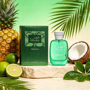 Rasasi Hawas Tropical Eau de Parfum Spray for Men – Exotic Tropical Fruity, Fresh Aquatic & Woody Scent, Long-Lasting Masculine Fragrance, Perfect Gift, 3.4 fl oz / 100 ml
