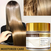 GSWP Collagen Moroccan Hair Mask, Deeply Moisturizing, Suitable for Immediate Improvement of Dry, Curly, Broken Hair. 60/120g