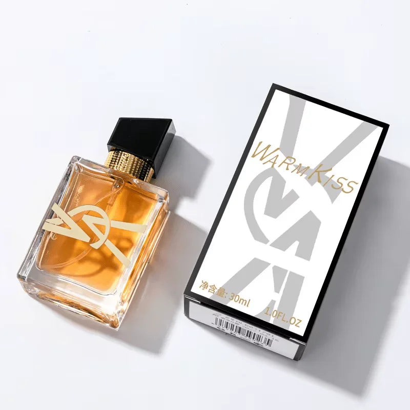 1PC Women Eau de Parfum 30ml Elegant Square Glass Bottle Golden Logo Perfume Long Lasting Floral Woody Fragrance For Daily Dating Gift