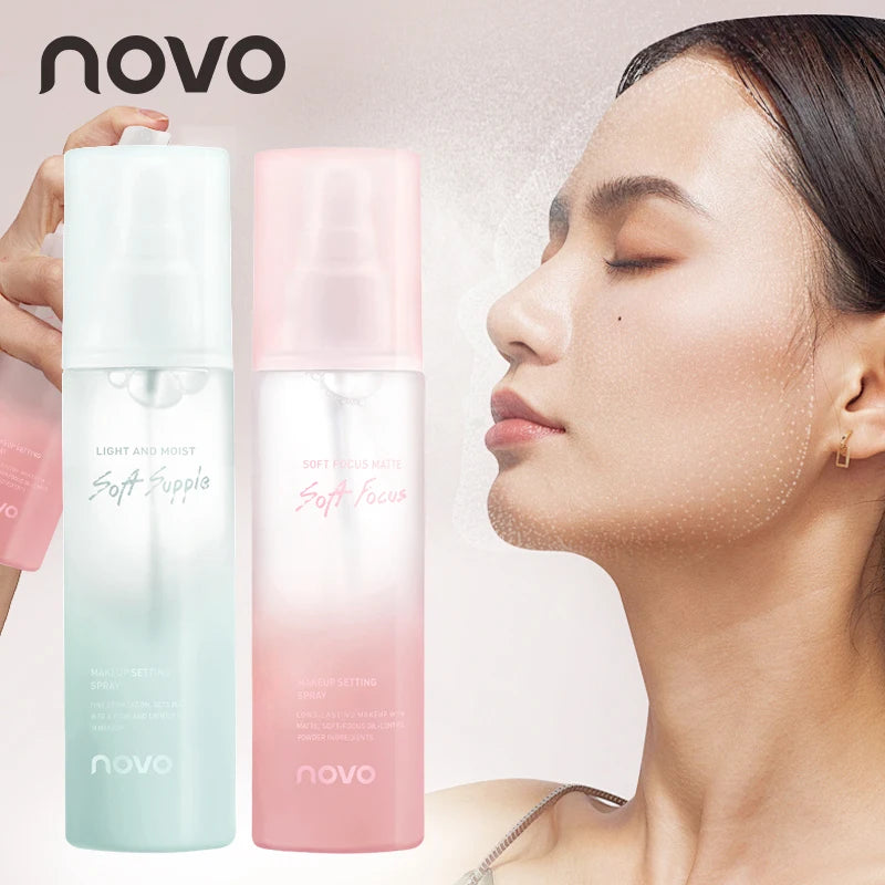 Long-Lasting Makeup Setting Spray With Hyaluronic Acid, Moisturizing Oil Control,  Smudge & Transfer Resistant, Quick-Dry