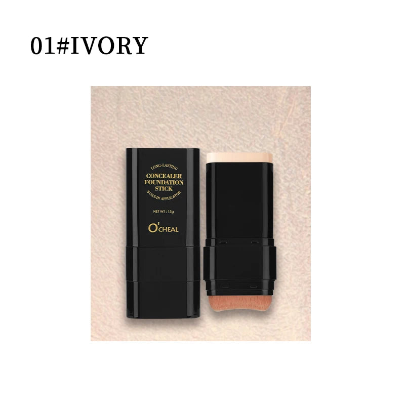 O'cheal Two In One Concealer Foundation Stick Facial Matte Waterproof Bronzer Contouring Face Coverage Moisturizing Makeup Cream