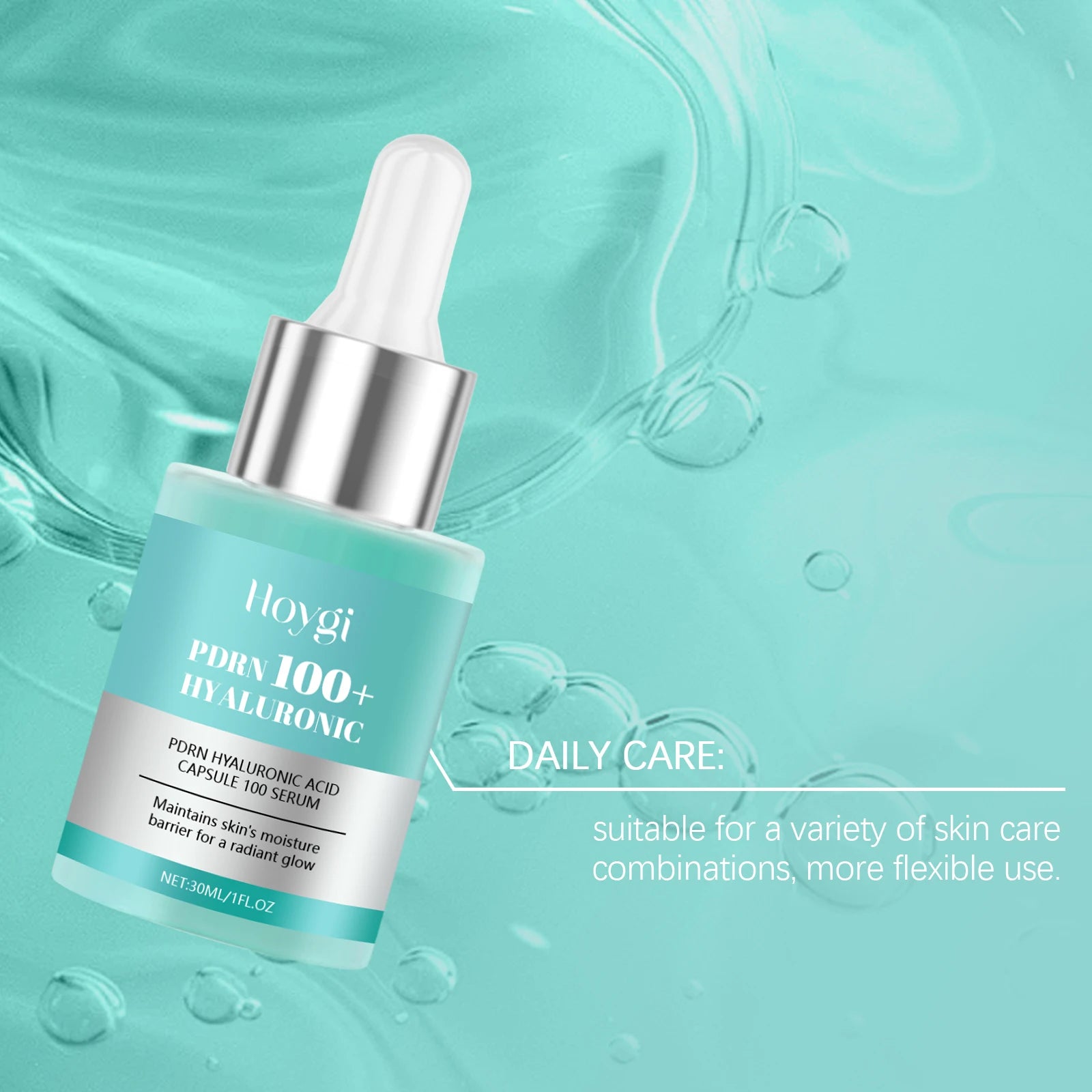 30ML Hyaluronic Acid Face Serum Daily Moisturizing Improve Dryness Enhance Smoothness Soothing Discomfort Glowing Facial Serum