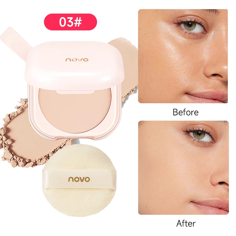 Long-Lasting Oil-Control Setting Powder, Matte Loose Powder, Waterproof And Sweat-Proof, Blurs Blemishes, Vitamin E
