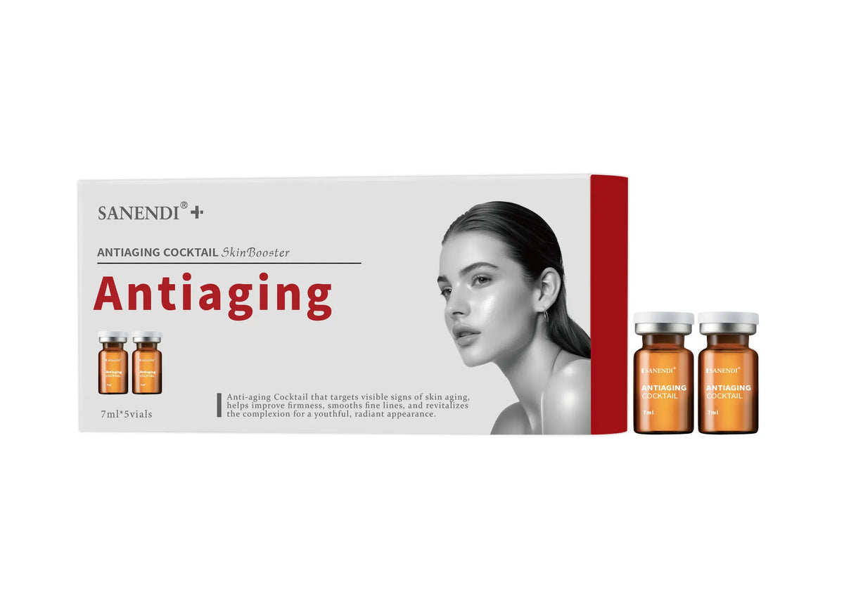 SANENDI Radiance Cocktail Skin Booster Moisturizing & Glow-Enhancing Essence for a Luminous, Refreshed Look 7ml*5Vials