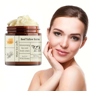 60g Beef Fat Cream Deep Moisturizing Brightening Wrinkle Removal Grass-Fed Butter Wild Honey Facial Body Lotion Skin Care Rich in Vitamins