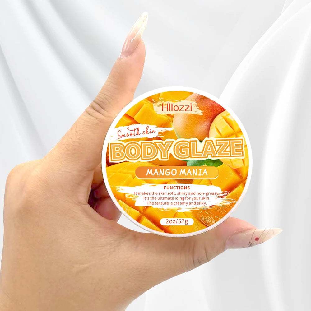 2oz/8oz Mango Mania Body Glaze Nourishing Moisturizing Skin Care Body Butter Refreshing Non-Greasy Body Oil Moisturizing Skin Lo