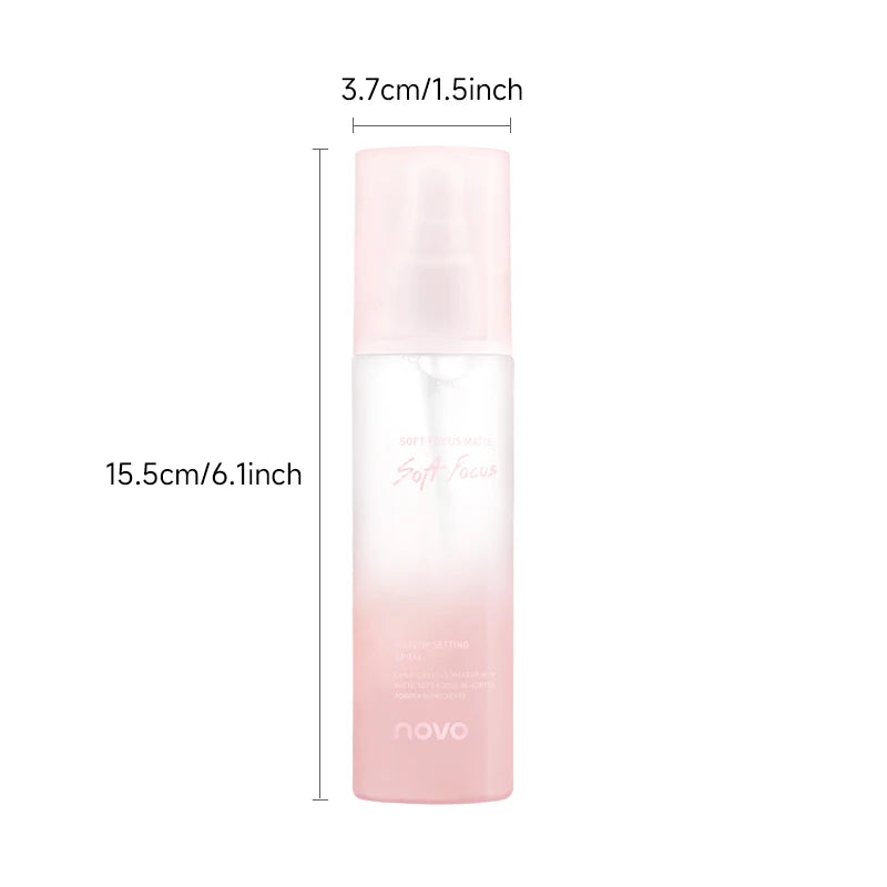 Long-Lasting Makeup Setting Spray With Hyaluronic Acid, Moisturizing Oil Control,  Smudge & Transfer Resistant, Quick-Dry