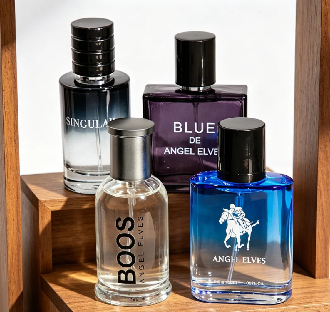 4 Pcs Luxury Men Cologne Gift Set - 4 X 30ml Bottles of Premium Vanilla & Cologne Scented Pheromone Perfume for Men - Long Lasting