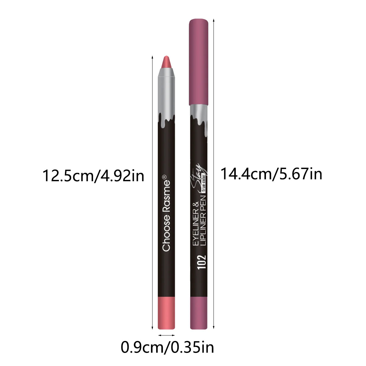 12pc Lip Liner Pencil Set, Long-Lasting Smudge-Proof Nude Colors, Smooth Matte Finish, 12 Assorted Shades Lip Makeup Gift Set