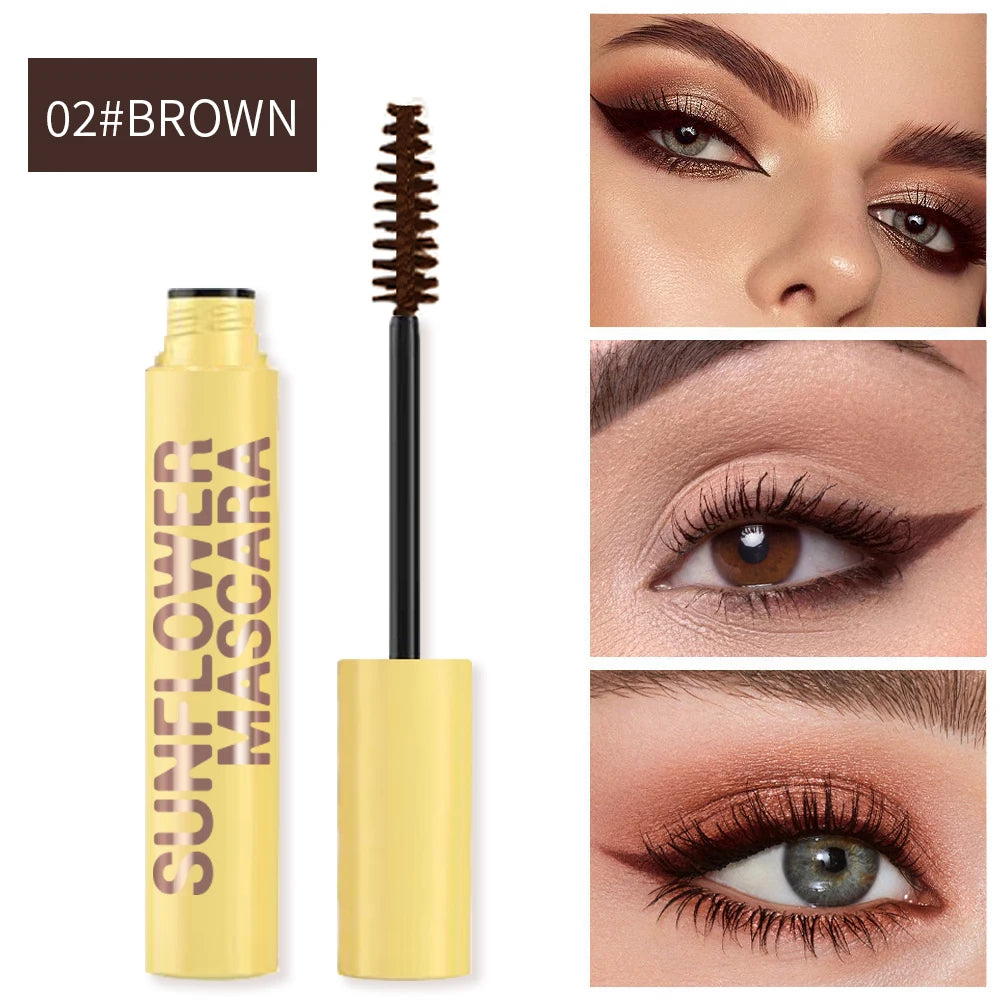 Slim Volume Mascara Black Waterproof Long-lasting Mascara Curls Up Long-Lasting Smudge-Proof Easy to Apply Unisex Eye Makeup