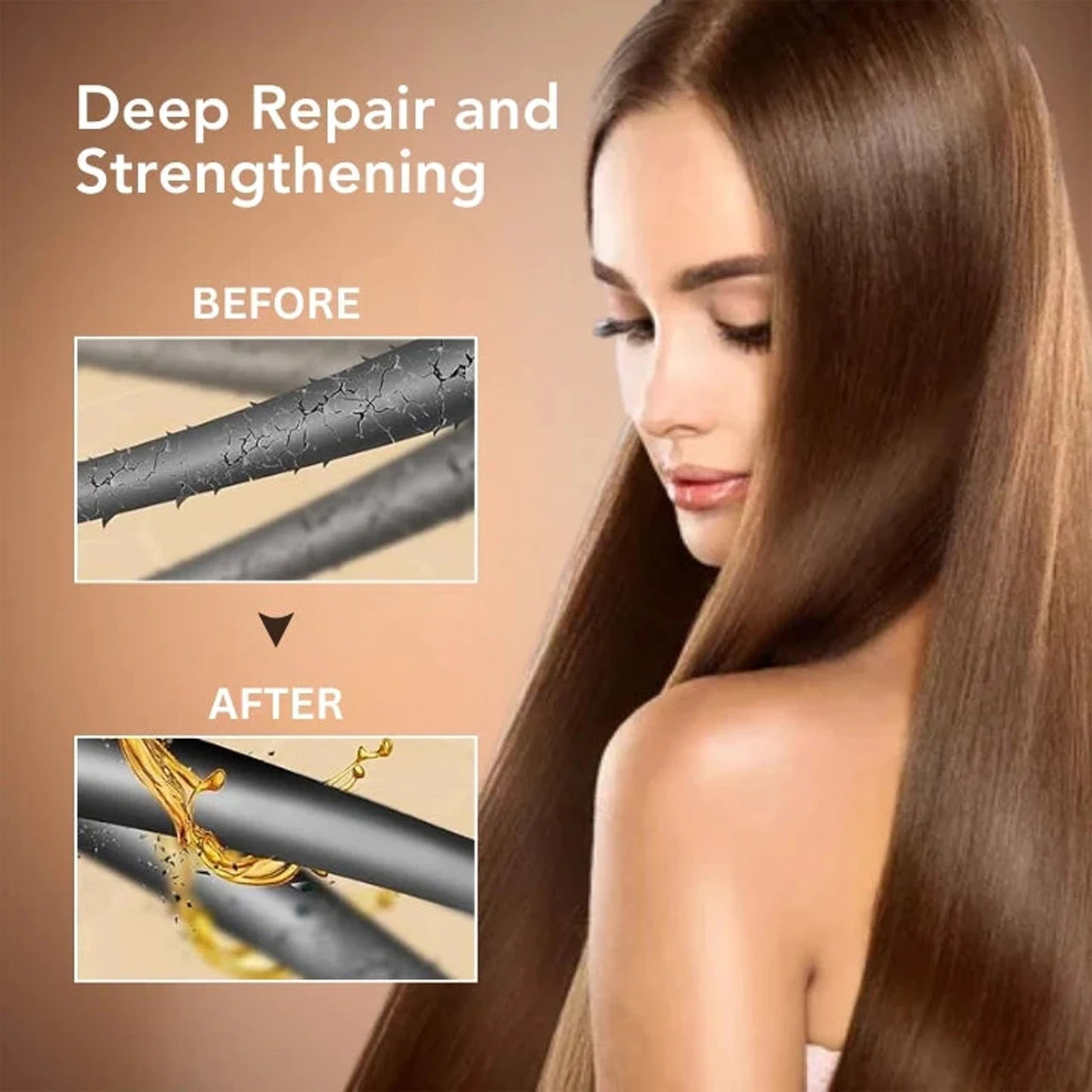 EELHOE Collagen Hair Mask Reduce Dryness Nourishing Repair Damaged Hair Restore Hair Shine Anti-frizzing Smooth Hair Care Mask