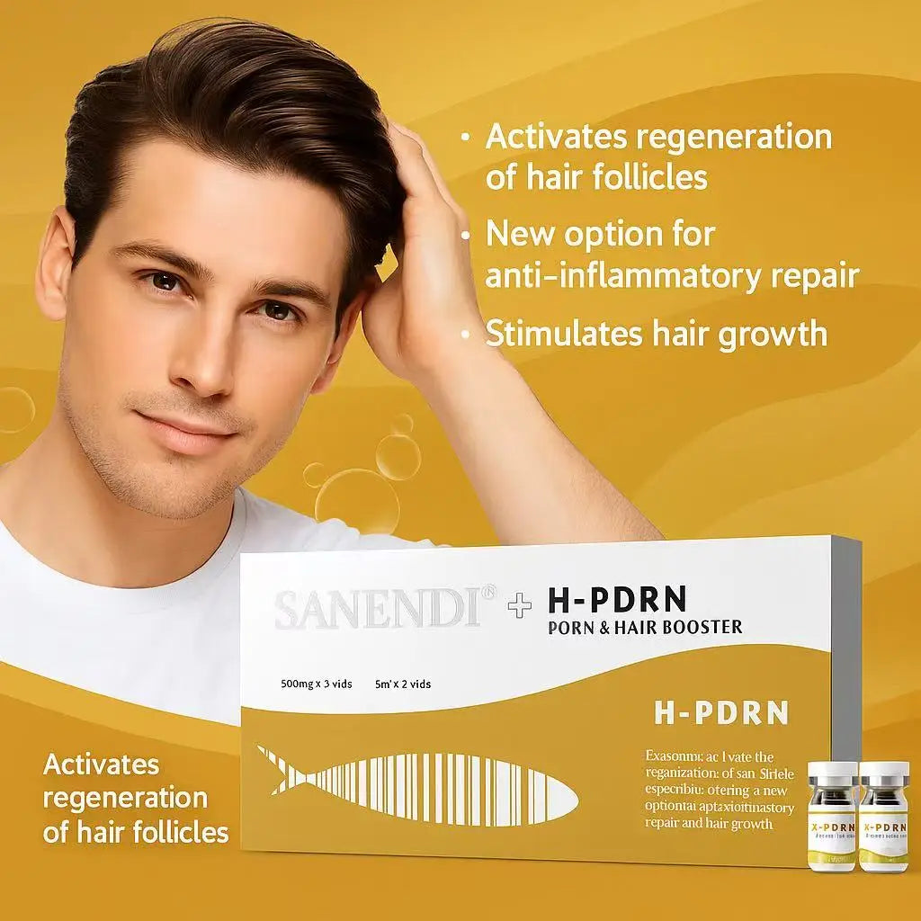 Salmon PDRN Serum for Facial Hair Dr.Pen Hyaluronic Acid DEEP HYDRATION Skin booster Anti-aging 5ML*5Vials