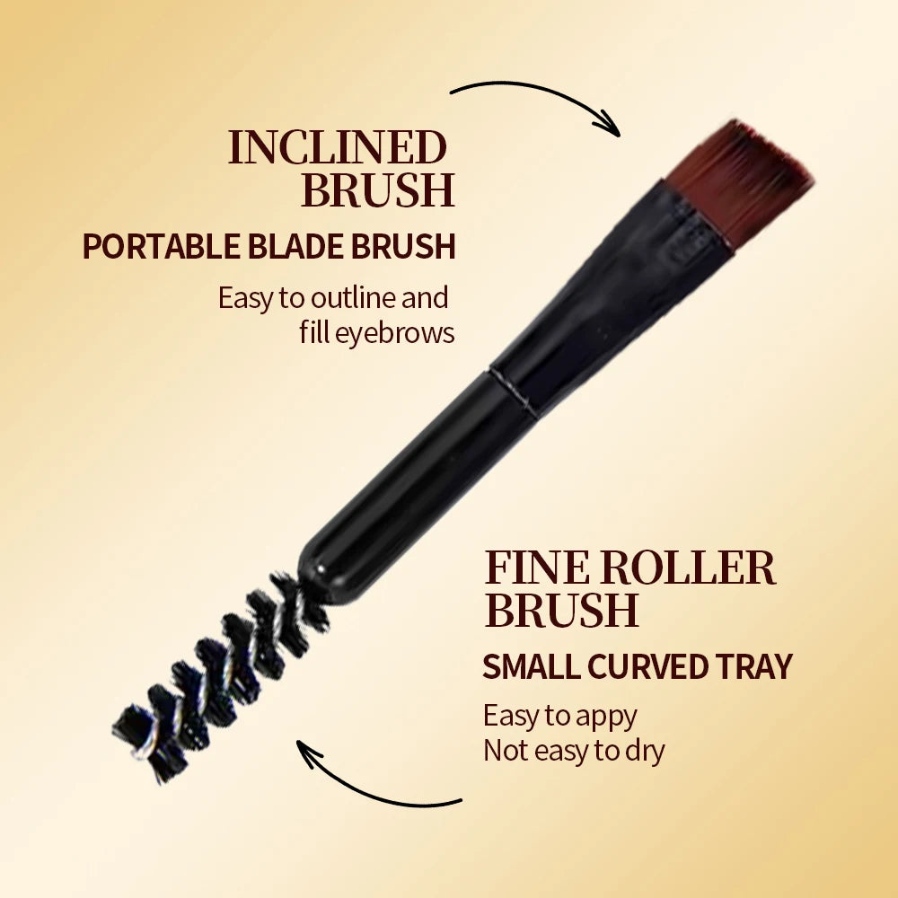 Waterproof Henna Brow Tint Set Long Lasting Smudge Proof Eyebrow Dye DIY Home Use Brow Enhancing & Lamination Kit