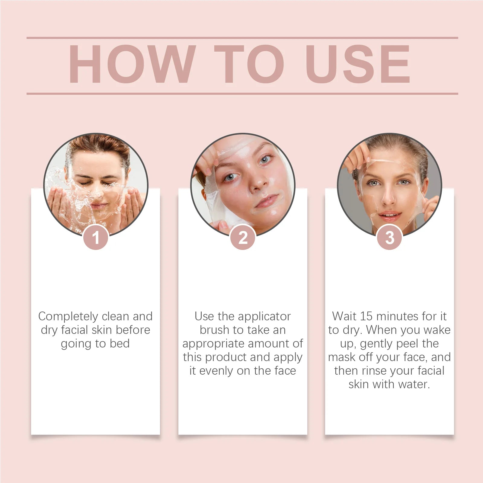 75g Hoygi Collagen Peeling Tearing Facial Mask Moisturize Nourish Beauty Skin Deep Clean Hydration Night Care Facial Mask Cream