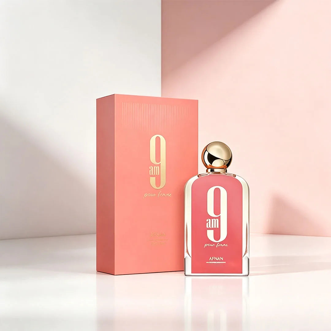 Afnan 9am Pour Femme Oriental Citrus Women Perfume 3.4 Oz Long Lasting Spray for Travel Office and Casual Occasions
