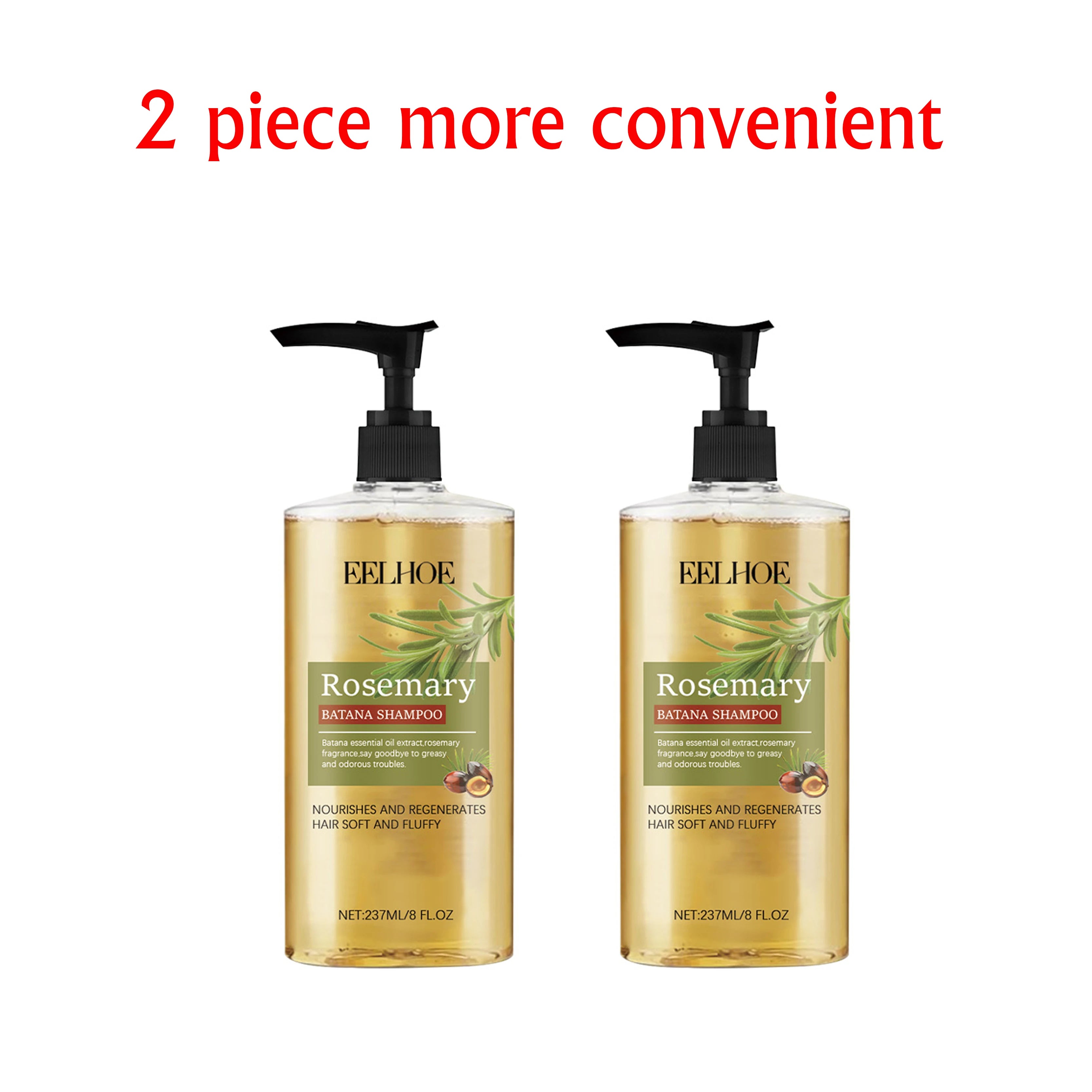 EELHOE 237ml Batana Shampoo Treatment Damaged Split Hair Reduce Hair Loss Deep Cleansing Nourish Hair Care Growth Shampoo