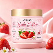 Strawberry Cake Body Cream, Shea Butter Moisturizer for Dry Skin, Winter Hydration Care, Smooth Body Lotion with Sweet Scent