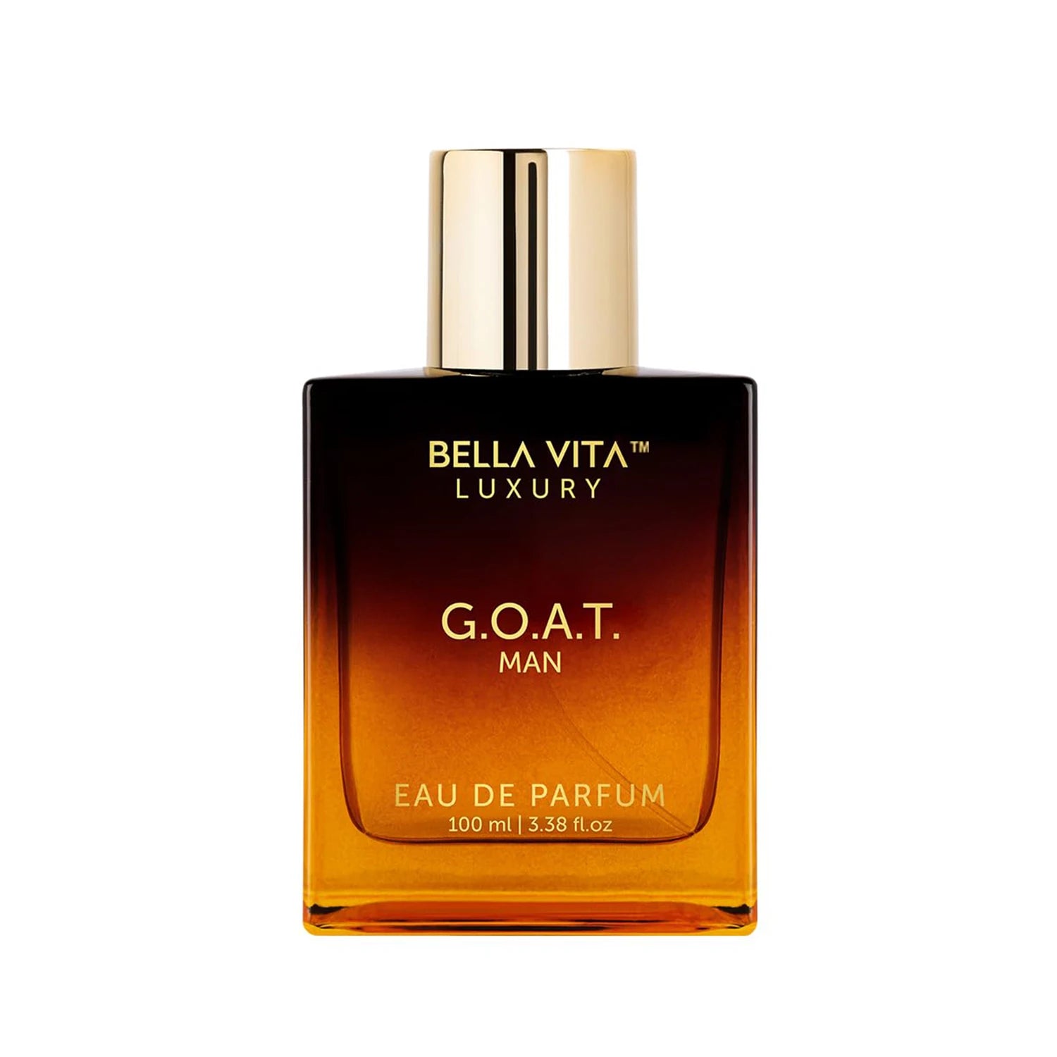 Bellavita Luxury G.O.A.T. Eau de Parfum | 100 ml (3.4 fl.oz.) | Perfume for Men | Citrus, Bergamot, Patchouli, and Vetiver Notes | Long Lasting Men's Fragrance