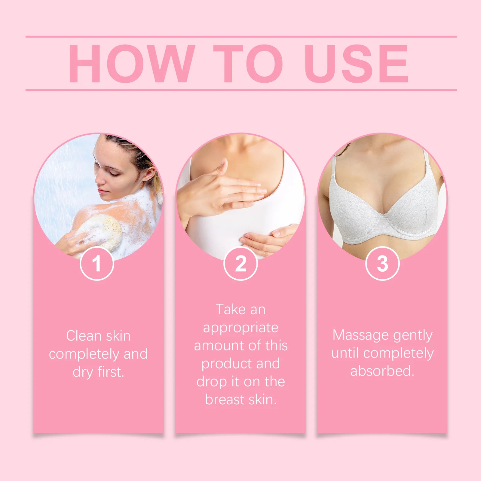 Oceaura Breast Care Cream Nourishing Firming Breast Skin Reduce Sagging Daily Massage Improve Skin Elasticity Breast Skin Cream