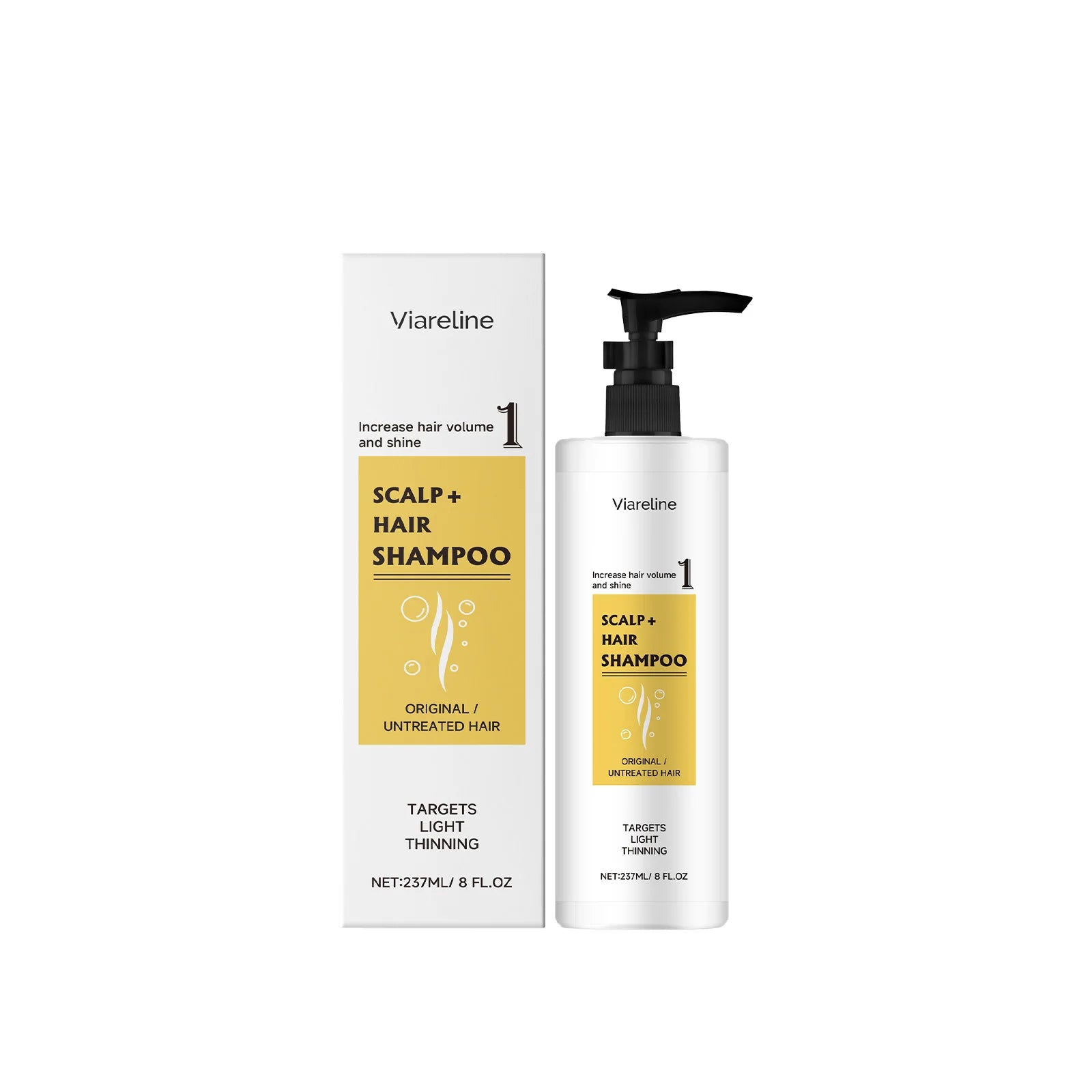 237ML Amino Acid Hair Shampoo Gentle Cleaning Dirts Nourishing Increase Hair Volume & Shine Strengthening Smoothing Hair Shampoo