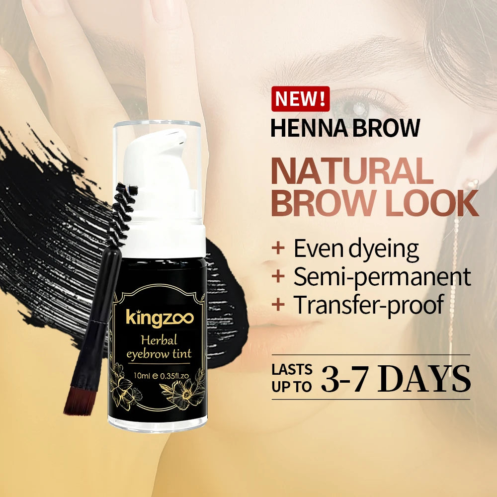 Waterproof Henna Brow Tint Set Long Lasting Smudge Proof Eyebrow Dye DIY Home Use Brow Enhancing & Lamination Kit