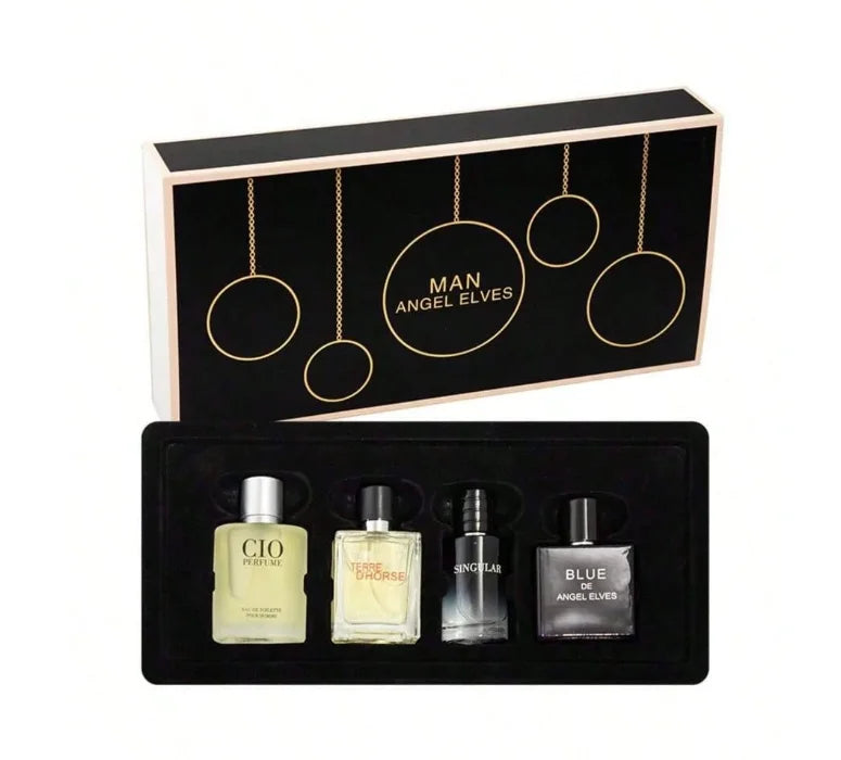 Men’s Perfume Gift Set – Floral & Fruity Long-Lasting Fragrance Collection (3x30ml)
