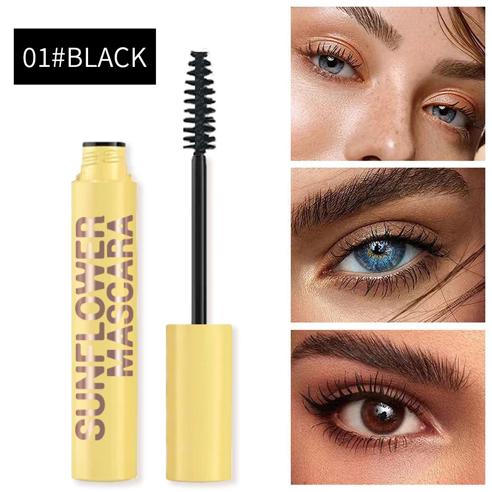 Slim Volume Mascara Black Waterproof Long-lasting Mascara Curls Up Long-Lasting Smudge-Proof Easy to Apply Unisex Eye Makeup