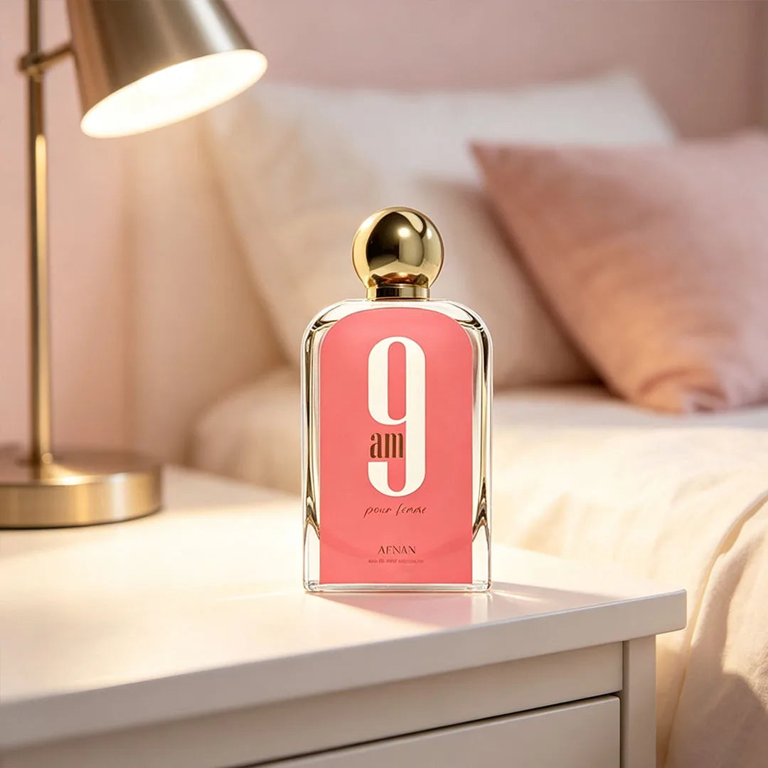 Afnan 9am Pour Femme Oriental Citrus Women Perfume 3.4 Oz Long Lasting Spray for Travel Office and Casual Occasions
