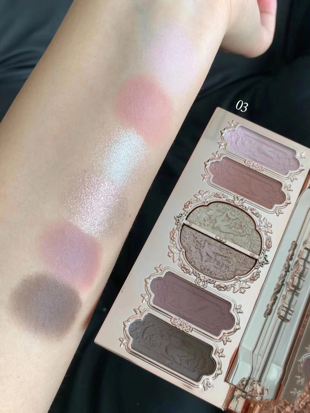 Flower Knows Butterfly Cloud Eyeshadow Palette 6 Colors Matte Shimmer Waterproof Highly Pigmented Makeup Palette