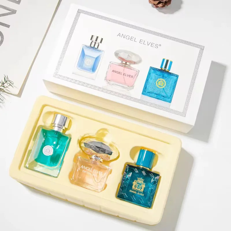 Men’s Perfume Gift Set – Floral & Fruity Long-Lasting Fragrance Collection (3x30ml)