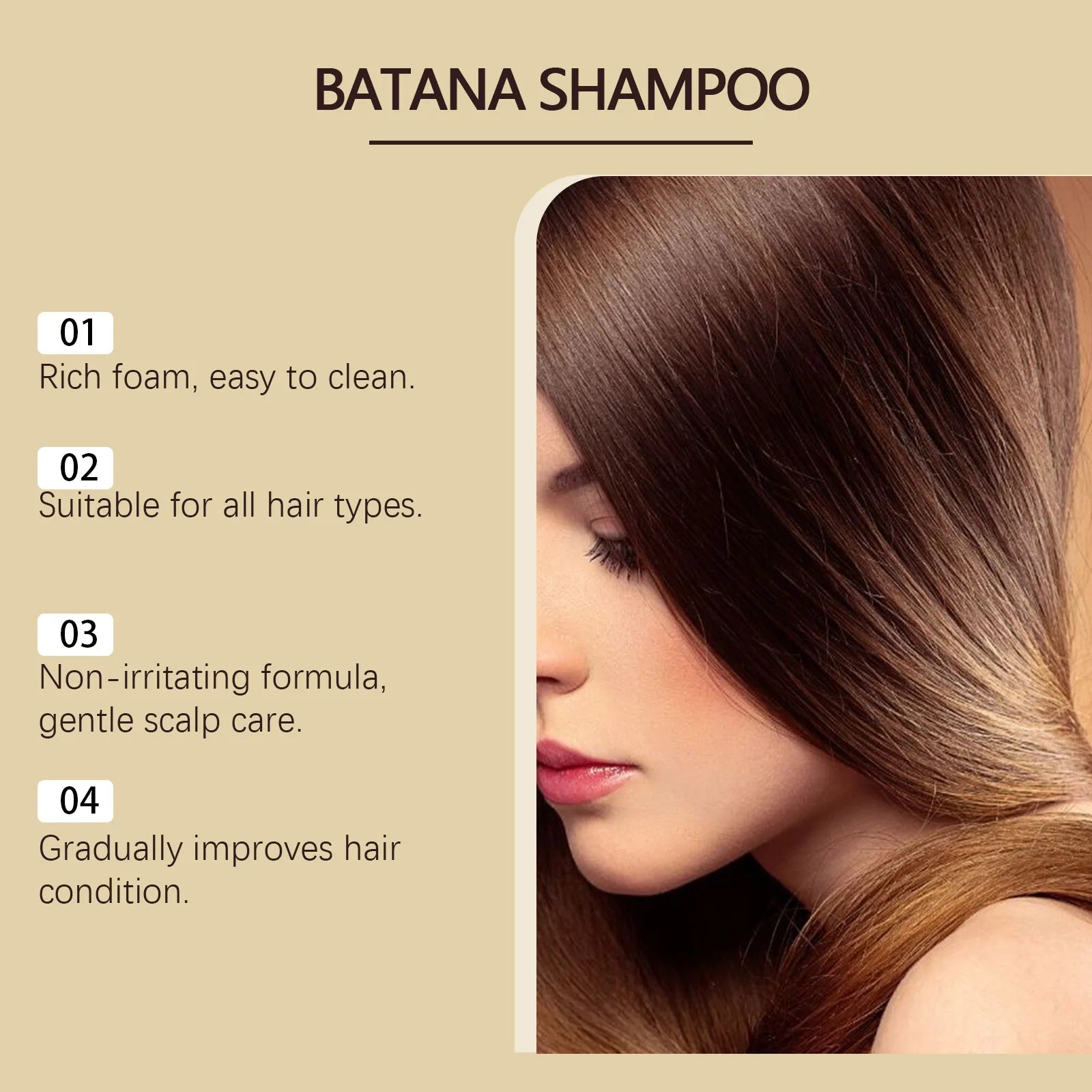 EELHOE 237ml Batana Shampoo Treatment Damaged Split Hair Reduce Hair Loss Deep Cleansing Nourish Hair Care Growth Shampoo
