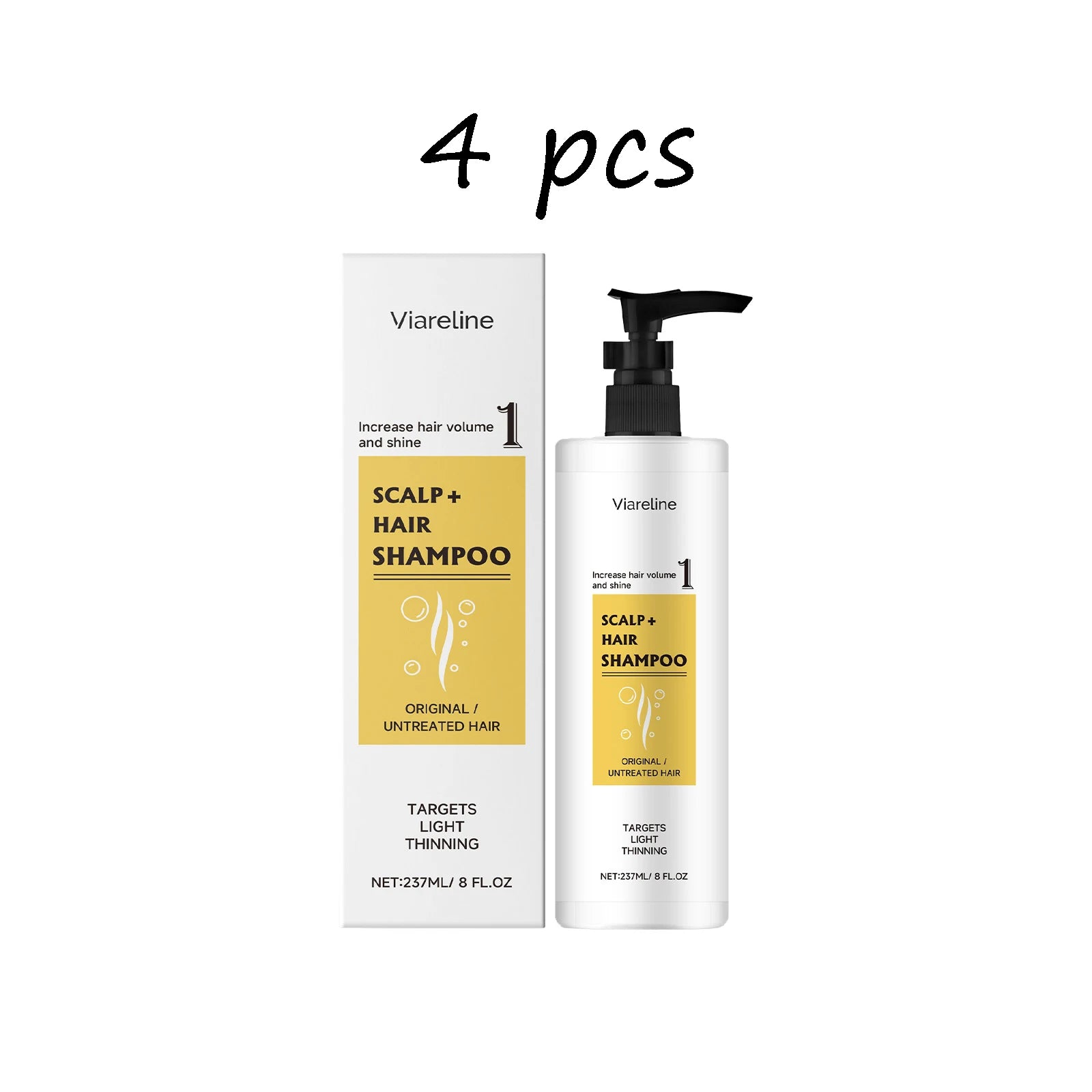 237ML Amino Acid Hair Shampoo Gentle Cleaning Dirts Nourishing Increase Hair Volume & Shine Strengthening Smoothing Hair Shampoo
