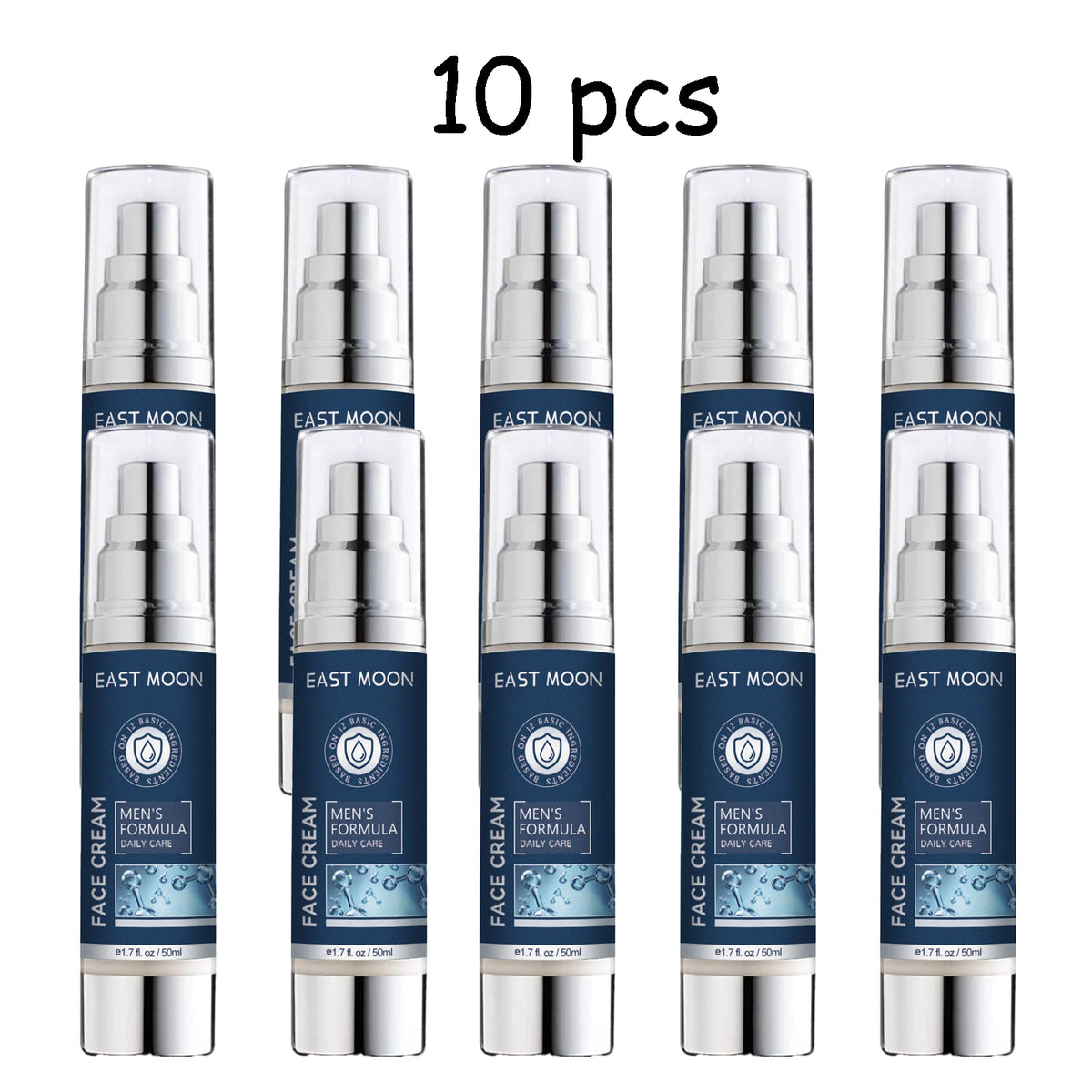 50ml 6 in 1 Men Face Cream Moisturizing Anti-aging Fade Fine Lines Reduce Dark Circles Smoothing Non-greasy Face Cream for Men
