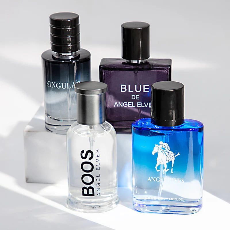 4 Pcs Luxury Men Cologne Gift Set - 4 X 30ml Bottles of Premium Vanilla & Cologne Scented Pheromone Perfume for Men - Long Lasting