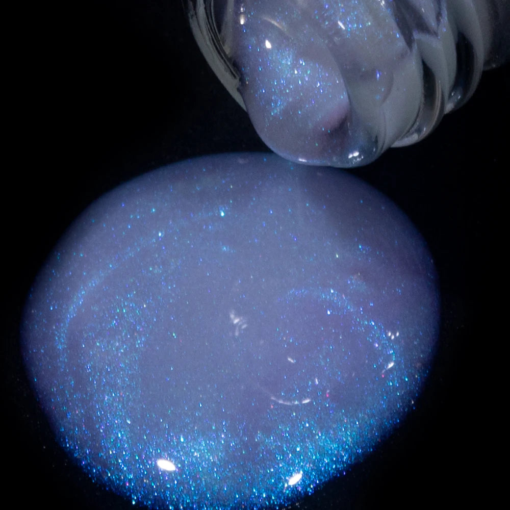 KODIES GEL Glitter Top Coat UV Gel Nail Polish Pearlescent Aurora Blue Gel Finish Sealer Semi Permanent Manicure Nail Supplies