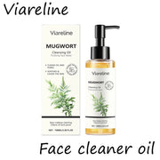 Viareline Mugwort Makeup Remove Face Cleaning Oil Non-irrtating Moisturizing Non-greasy Not Tight Glowing Soothing Face Cleaner
