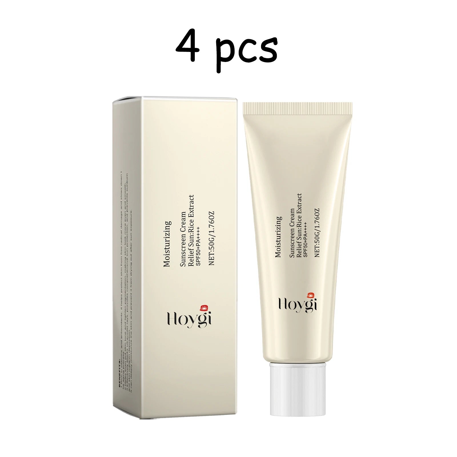 Hoygi Moisturize Sunscreen Cream Non-greasy Prevent UV Lasting Hydrating Soothing Smoothing Face Sunscreen Cream for Summer
