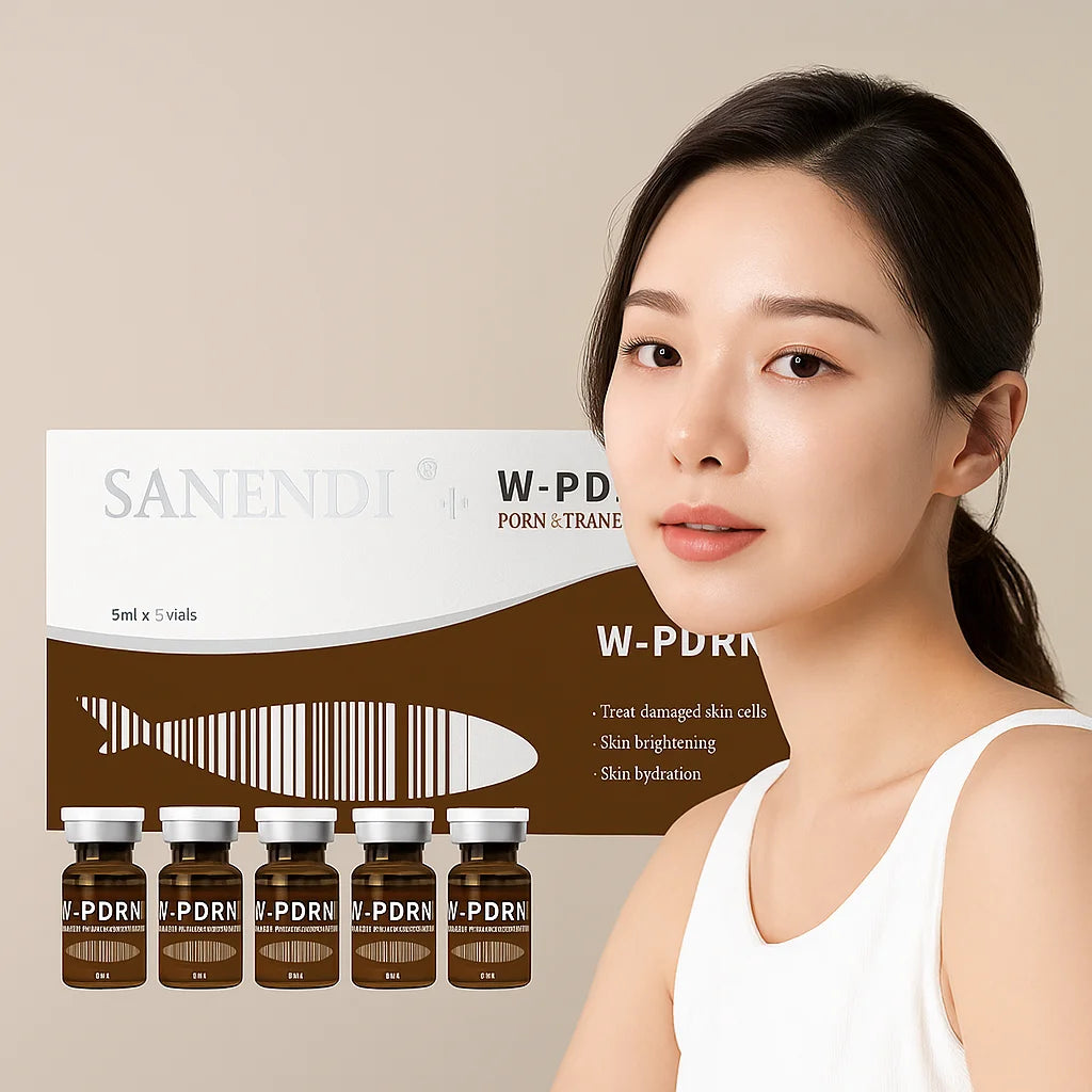 Salmon PDRN Serum for Facial Hair Dr.Pen Hyaluronic Acid DEEP HYDRATION Skin booster Anti-aging 5ML*5Vials