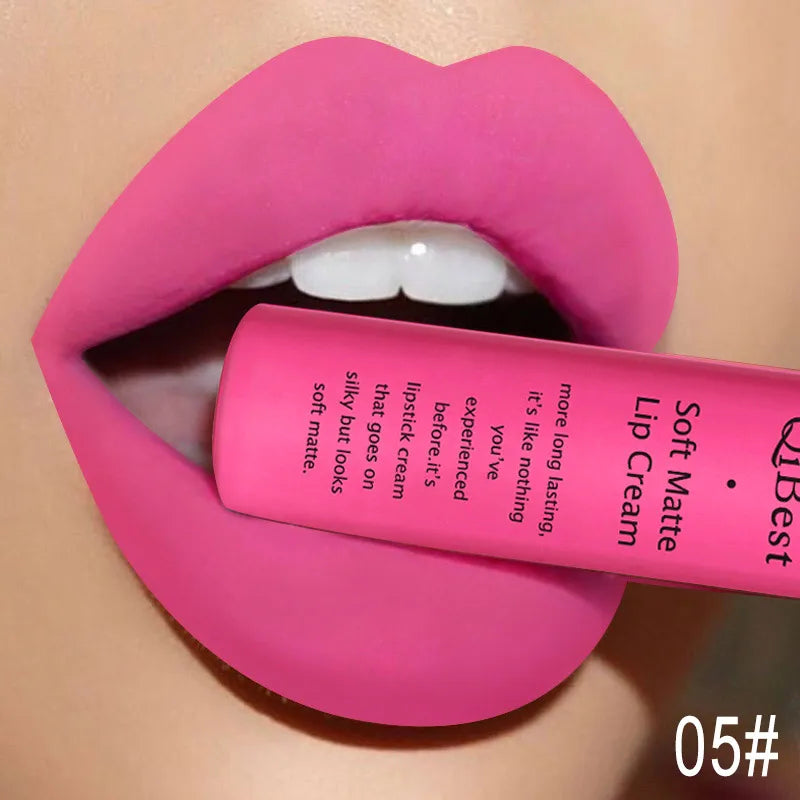 Matte Velvet Red Lipstick Waterproof  Black Lip Gloss Long Lasting Non-marking Sexy Lipgloss Makeup Liquid Lipsticks Lip Tint