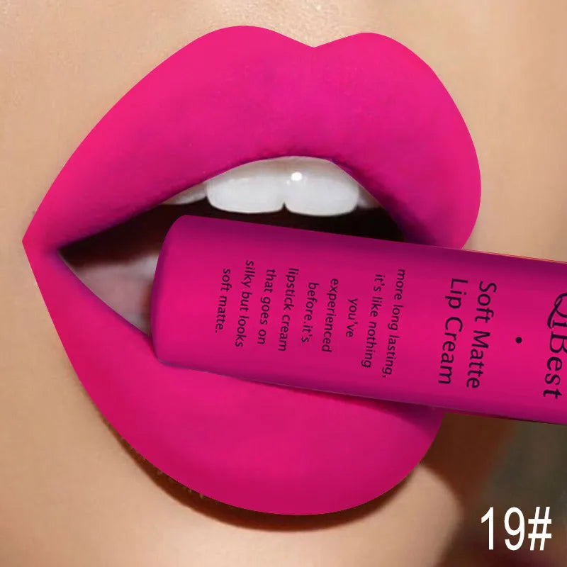 Matte Velvet Red Lipstick Waterproof  Black Lip Gloss Long Lasting Non-marking Sexy Lipgloss Makeup Liquid Lipsticks Lip Tint