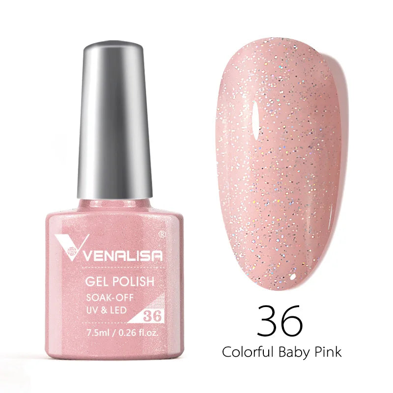 VENALISA Nail Polish Varnish TPO FREE 60 Colors Full Coverage Colors Nail Gel Polish Set CANNI Gel Manicure Soak Off UV Gel